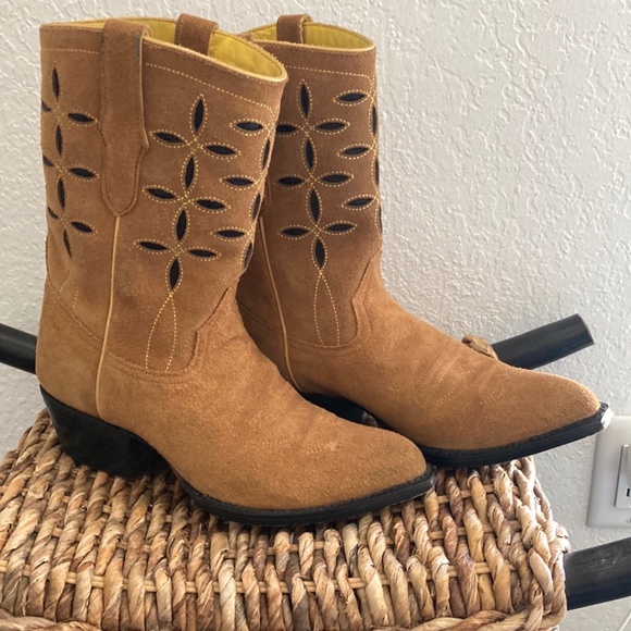 Planet Cowboy for Anthropologie Down and Dirty Pee Wee Boots 8 - Picture 5 of 12